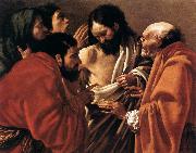 TERBRUGGHEN, Hendrick The Incredulity of Saint Thomas a Spain oil painting artist